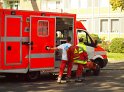 Einsatz BF Koeln Hoehenretter Koeln Stammheim Georg Beyerstr P077